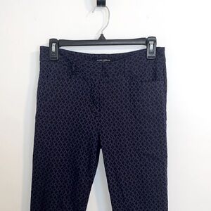Mario Serrani Navy & Black Skinny Pants